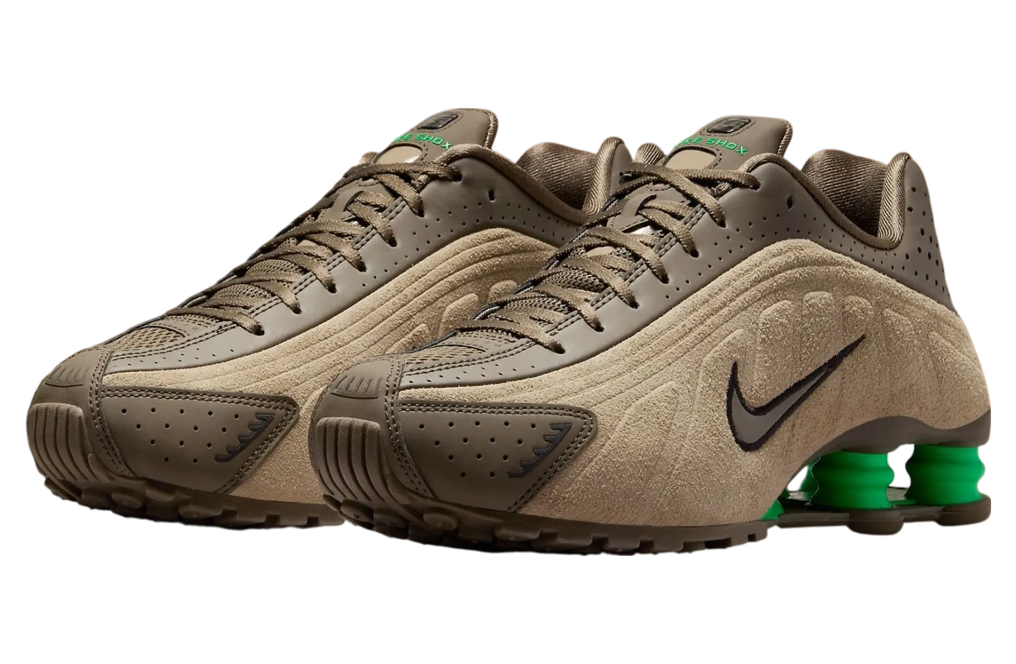 nike shox r4 wmns olive khaki 0