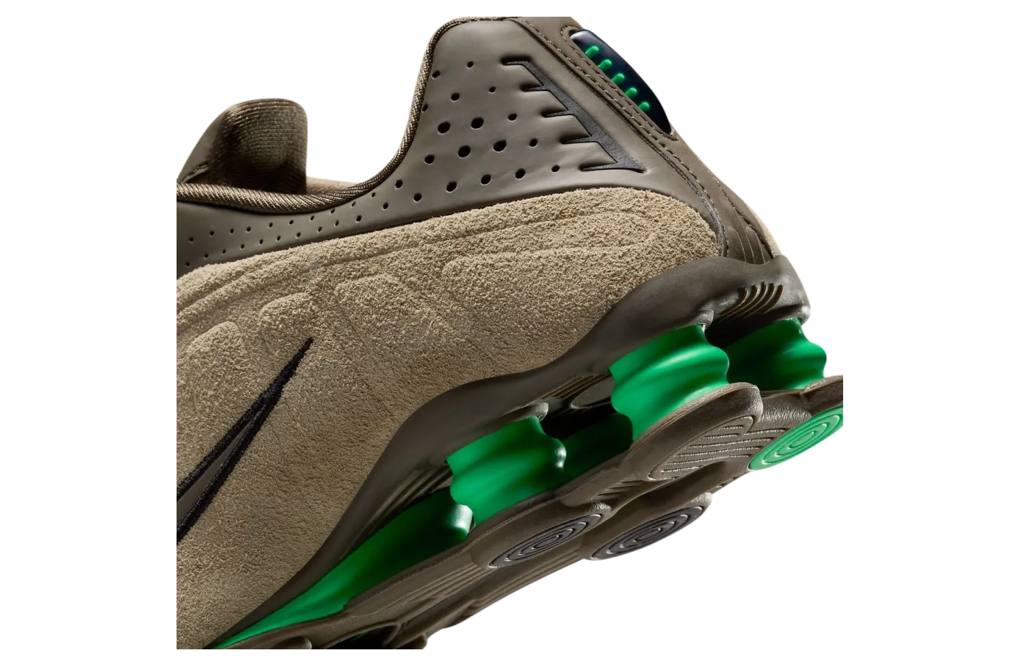 nike shox r4 wmns olive khaki 6