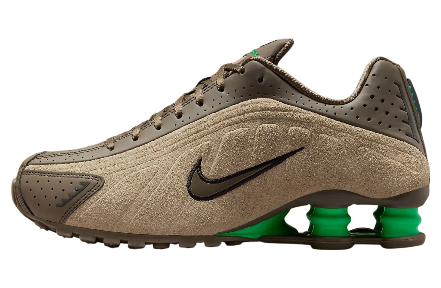 nike shox r4 wmns olive khaki