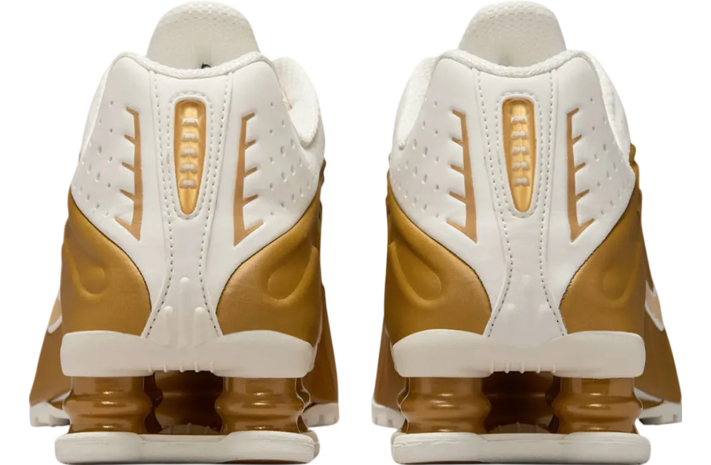 nike shox r4 wmns soft metallic gold pink 2