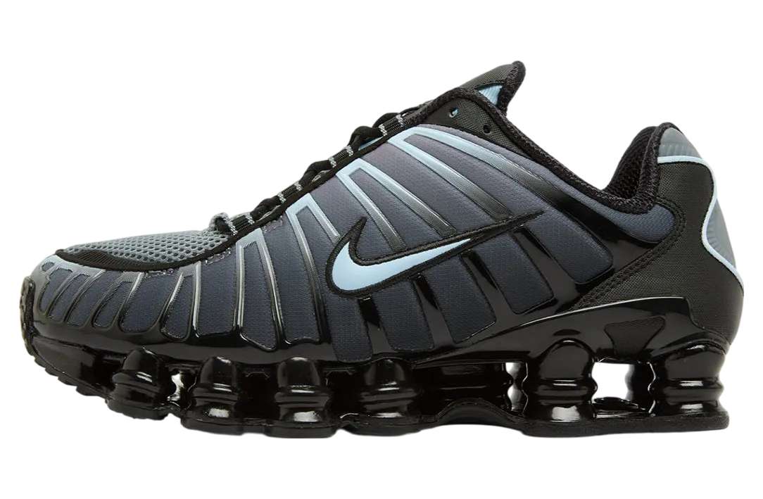 nike shox tl black celestine blue