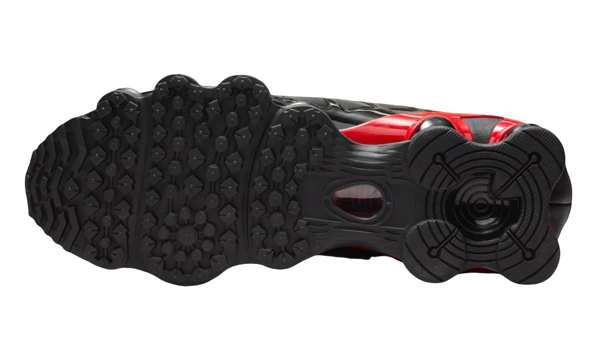nike shox tl black university red 6
