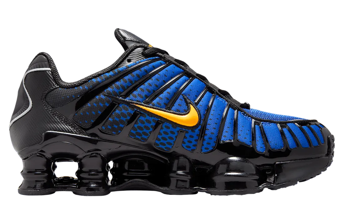 nike shox tl black varsity maize 1