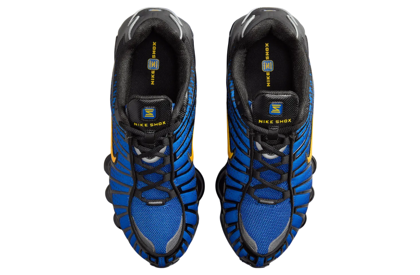nike shox tl black varsity maize 2