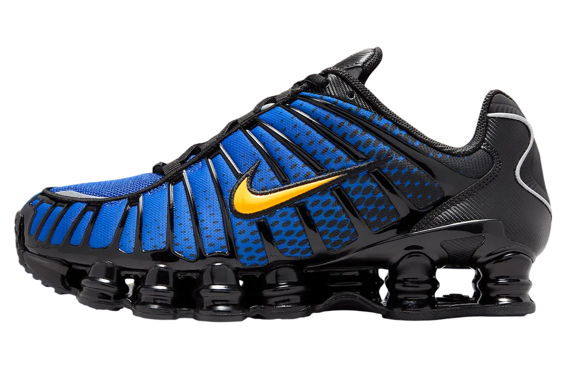 nike shox tl black varsity maize