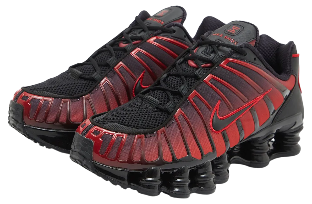 nike shox tl university red black 0
