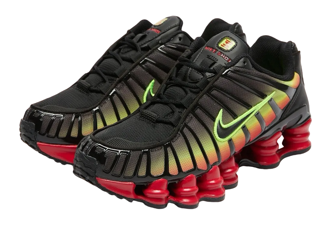 nike shox tl volt fire red 0
