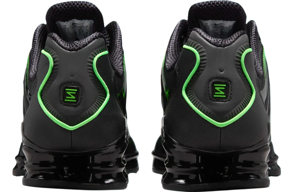 nike shox tl wmns black electric green 2