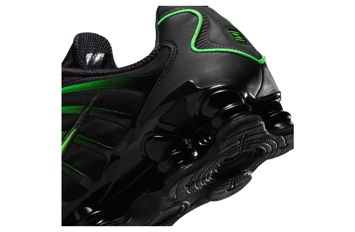 nike shox tl wmns black electric green 5