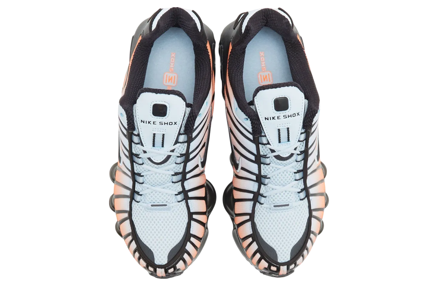 nike shox tl wmns blue tint total orange 1