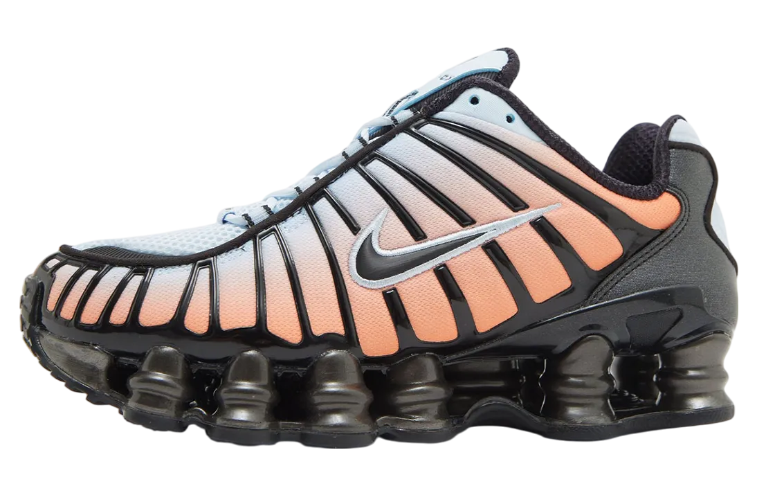 nike shox tl wmns blue tint total orange
