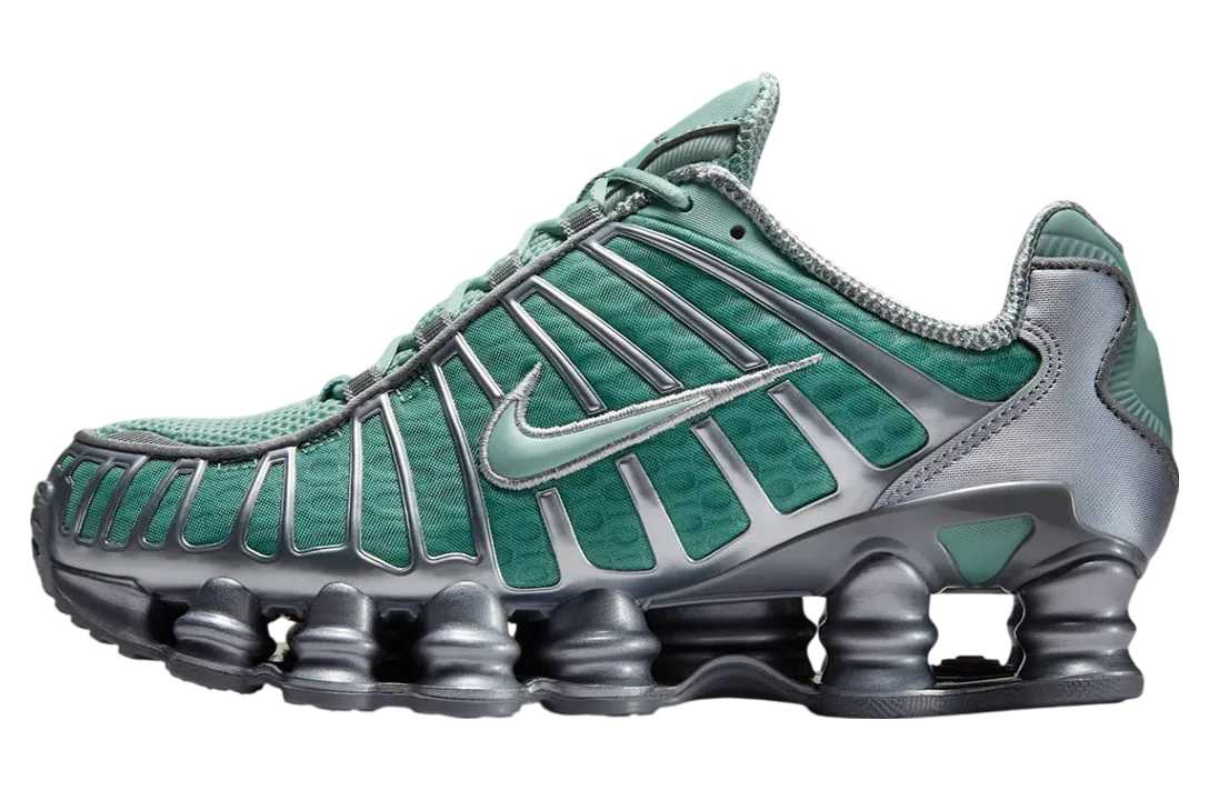 nike shox tl wmns cannon metallic silver