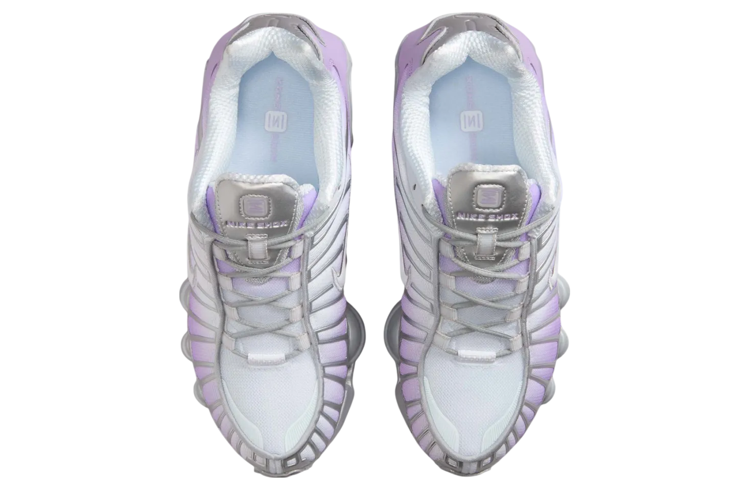 nike shox tl wmns metallic silver purple fade 2