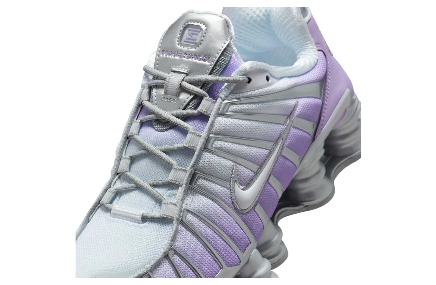 nike shox tl wmns metallic silver purple fade 5