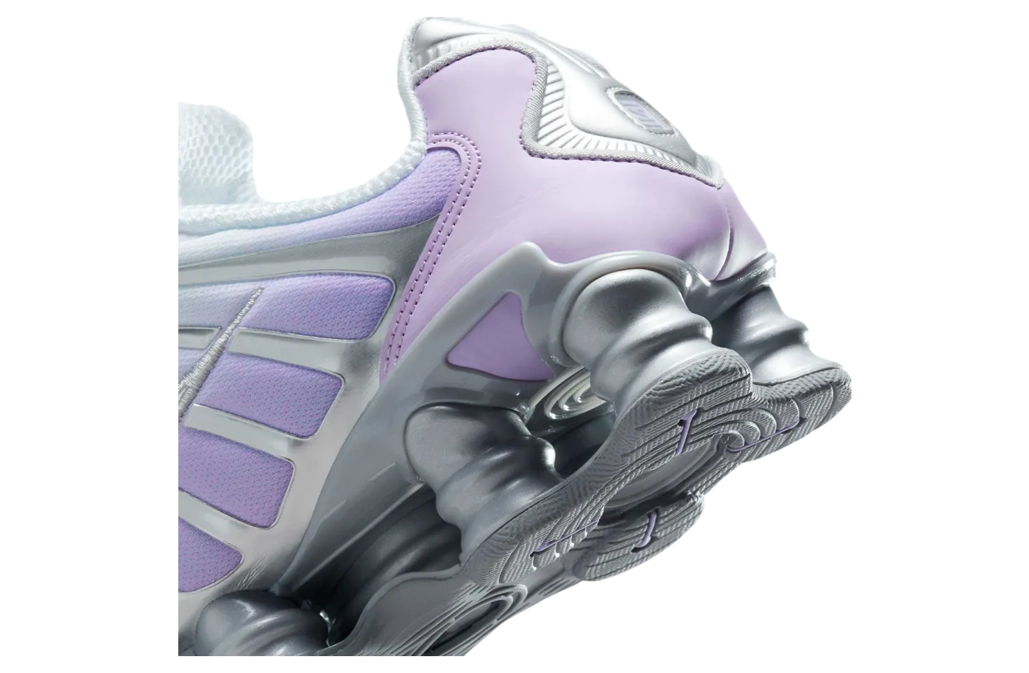 nike shox tl wmns metallic silver purple fade 6