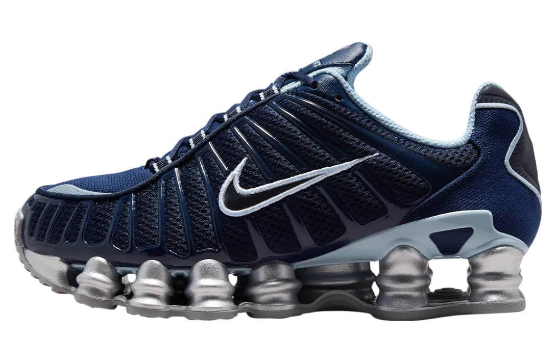 nike shox tl wmns obsidian metallic platinum