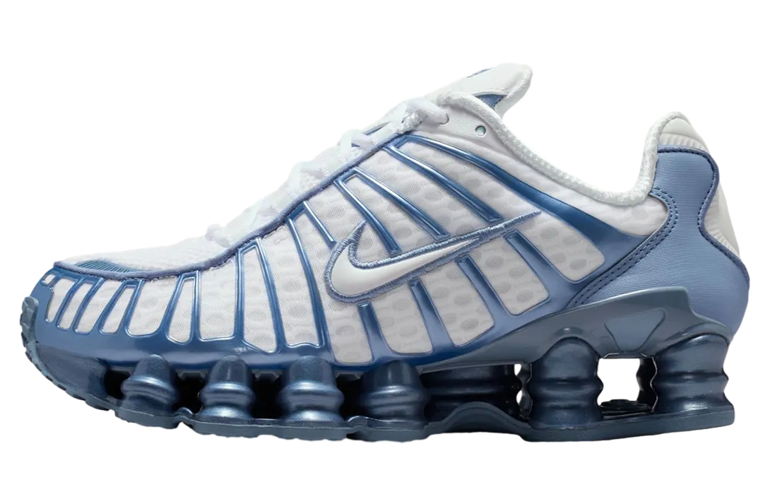 nike shox tl wmns white work blue