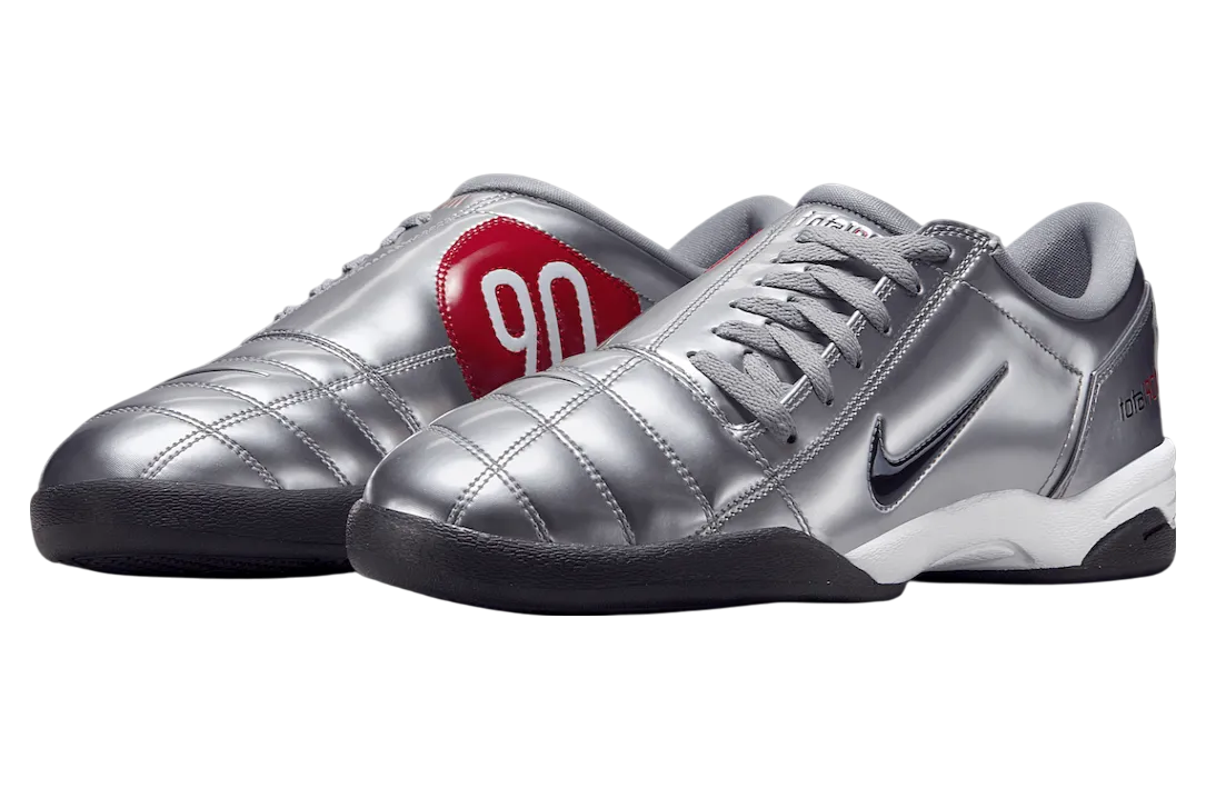 nike total 90 iii metallic silver university red 0
