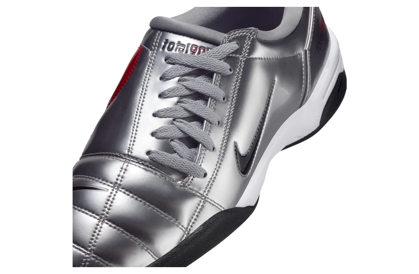 nike total 90 iii metallic silver university red 5