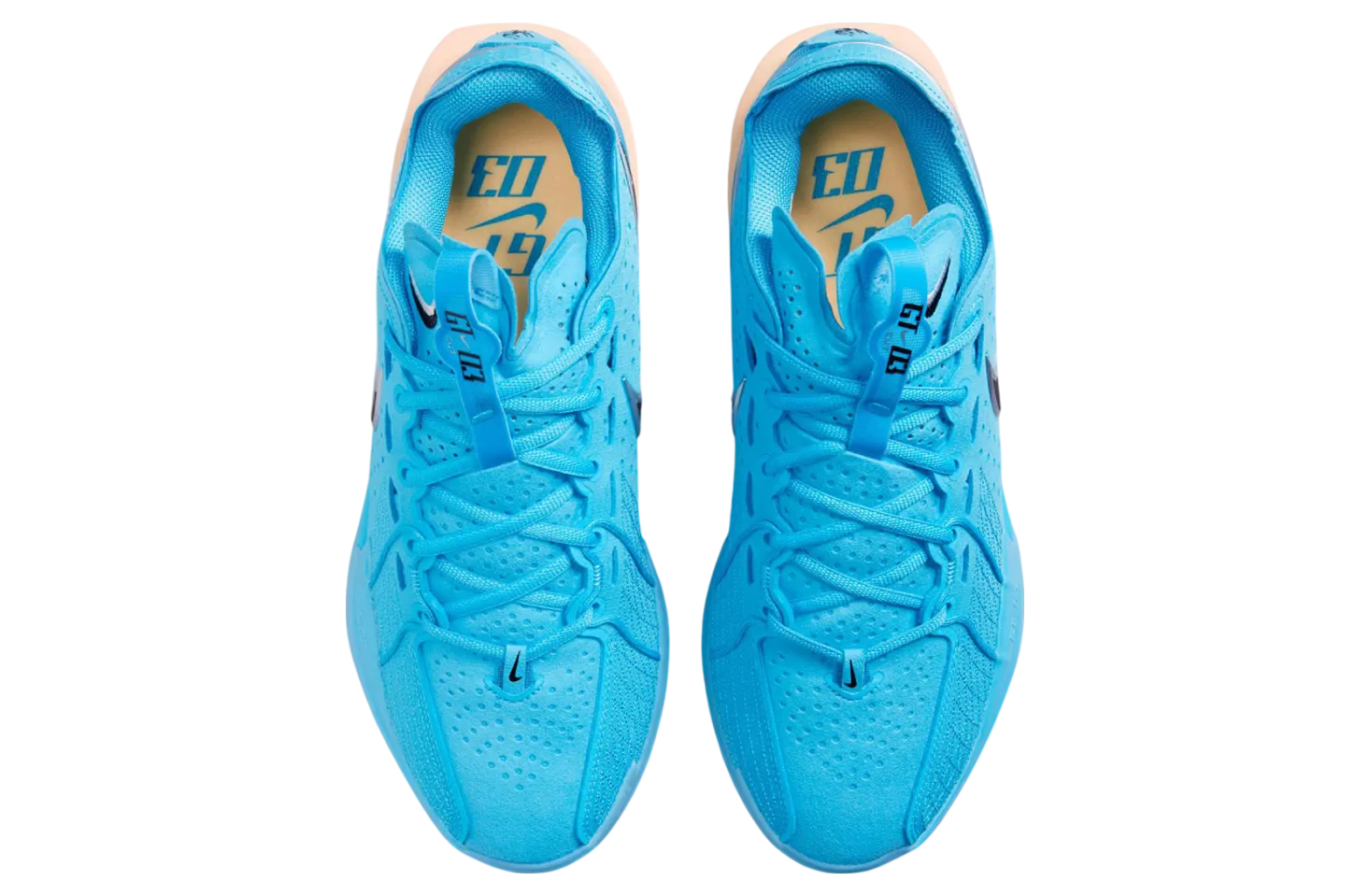nike zoom gt cut 3 blue fury tangerine tint 2