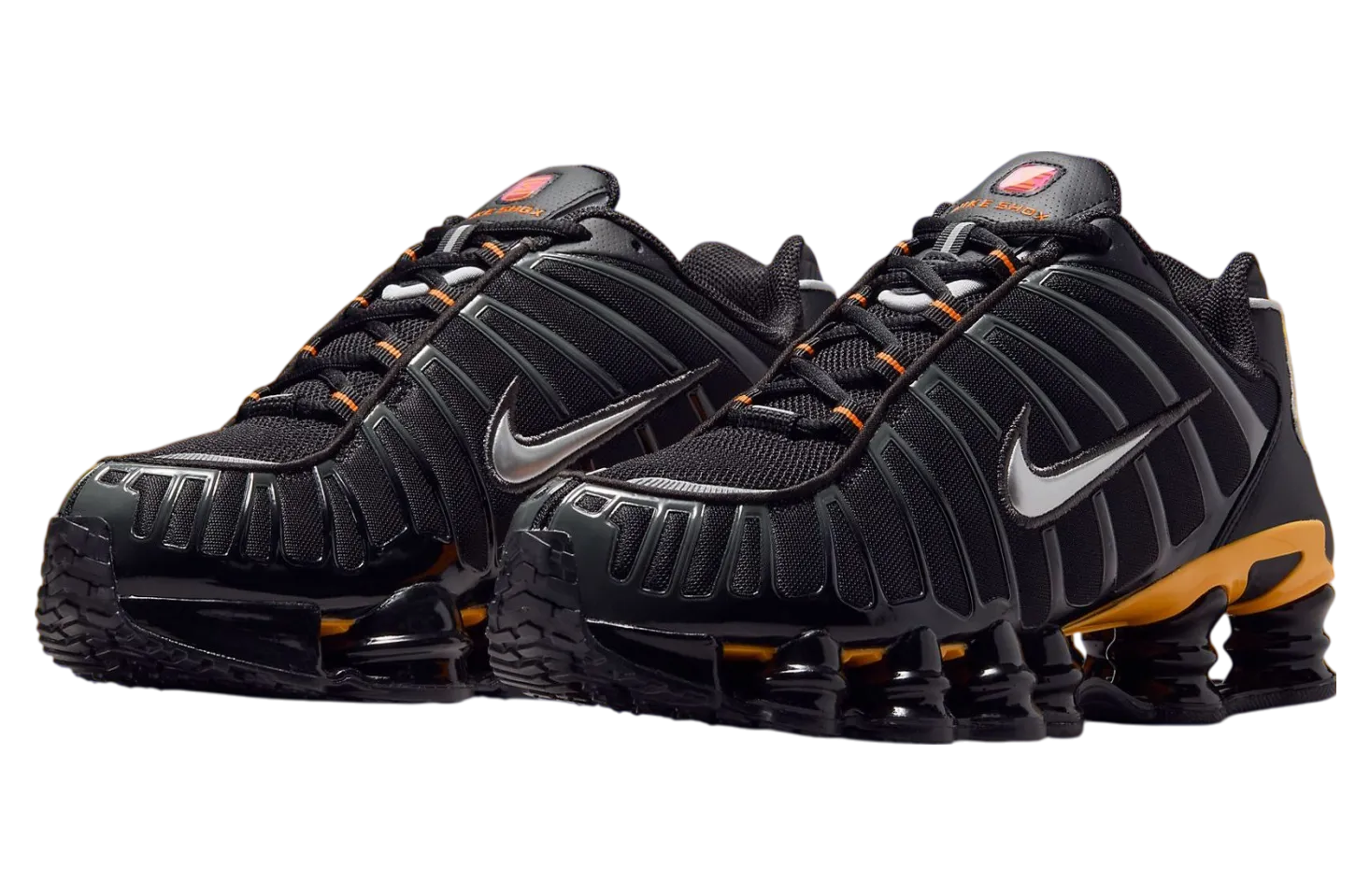 nikes shox tl black varsity maize 0