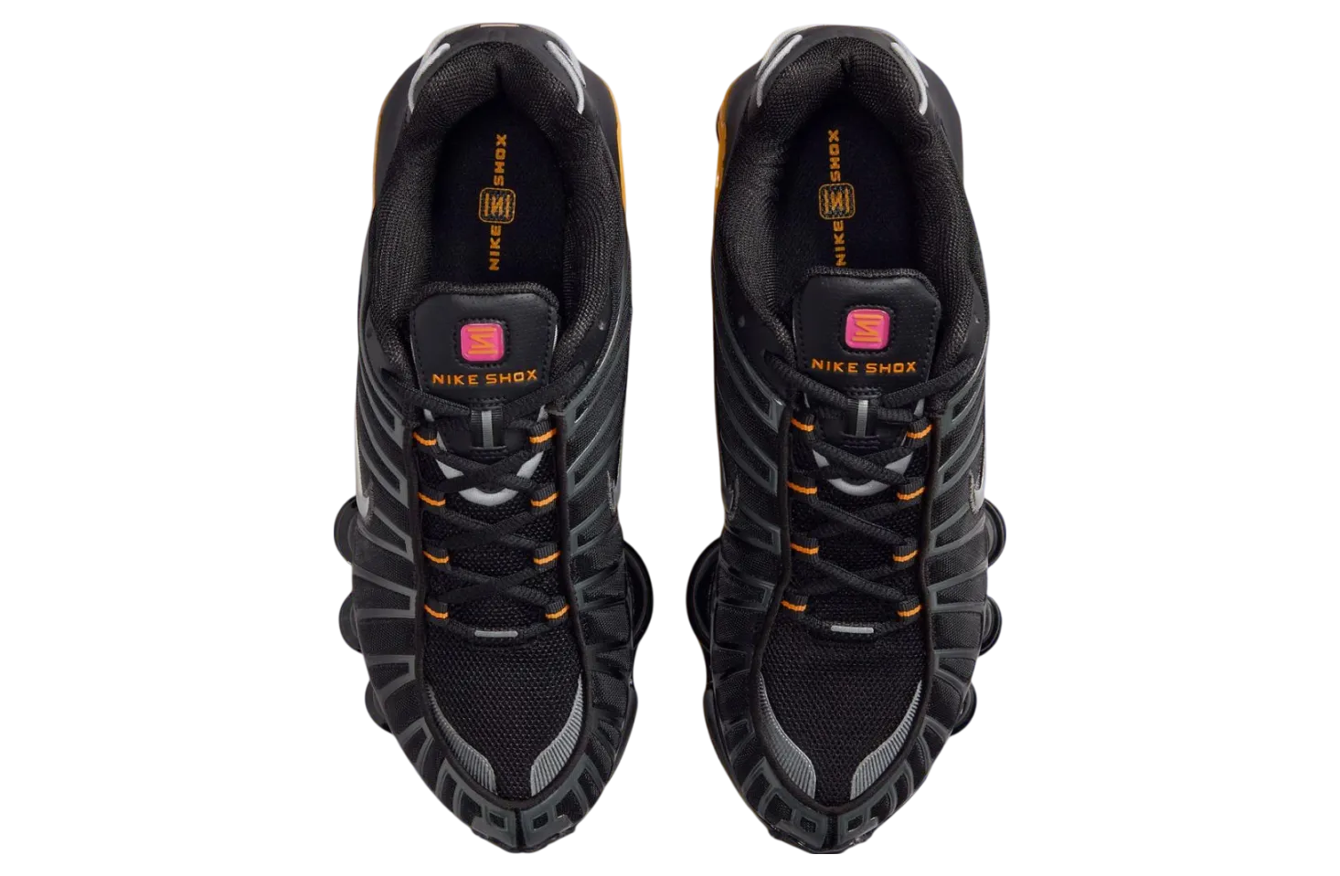 nikes shox tl black varsity maize 2