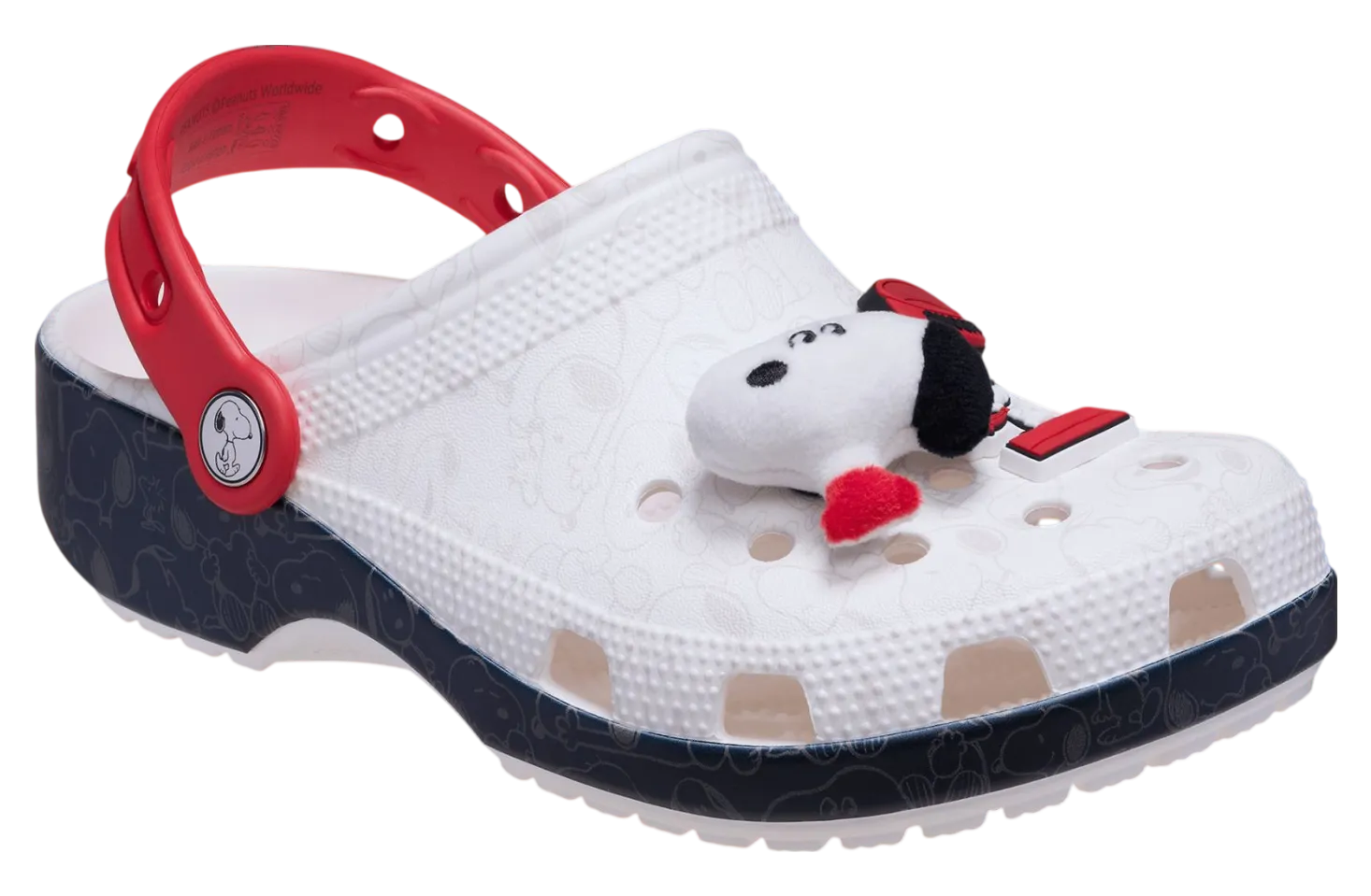peanuts x crocs classic clog snoopy 0