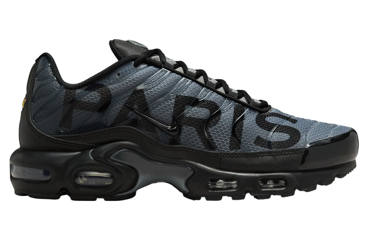 psg x nike air max plus black particle grey 1