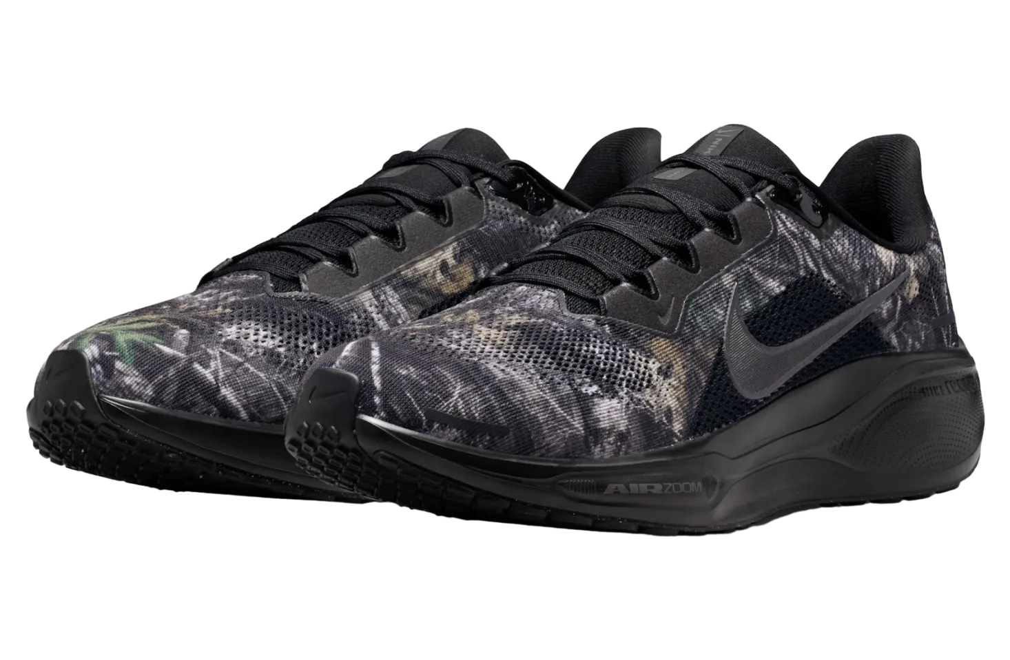 realtree camo lands on the nike pegasus 41dark smoke grey metallic dark grey 1