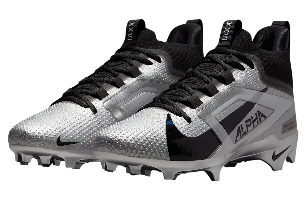 saquon barkley x nike alpha menace 4 elite black wolf grey 0