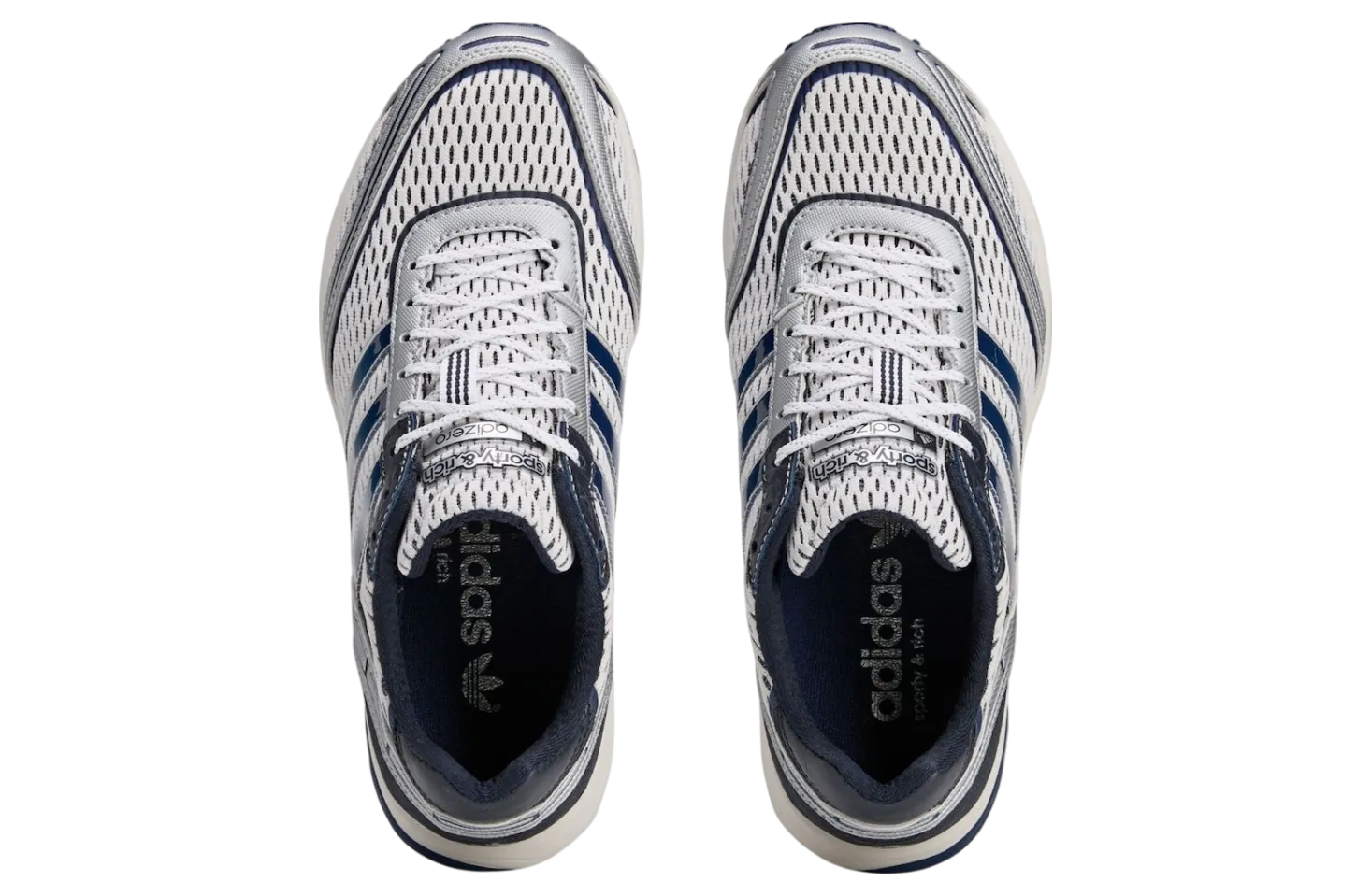 sporty rich x adidas adizero adios 1 footwear white core navy 1