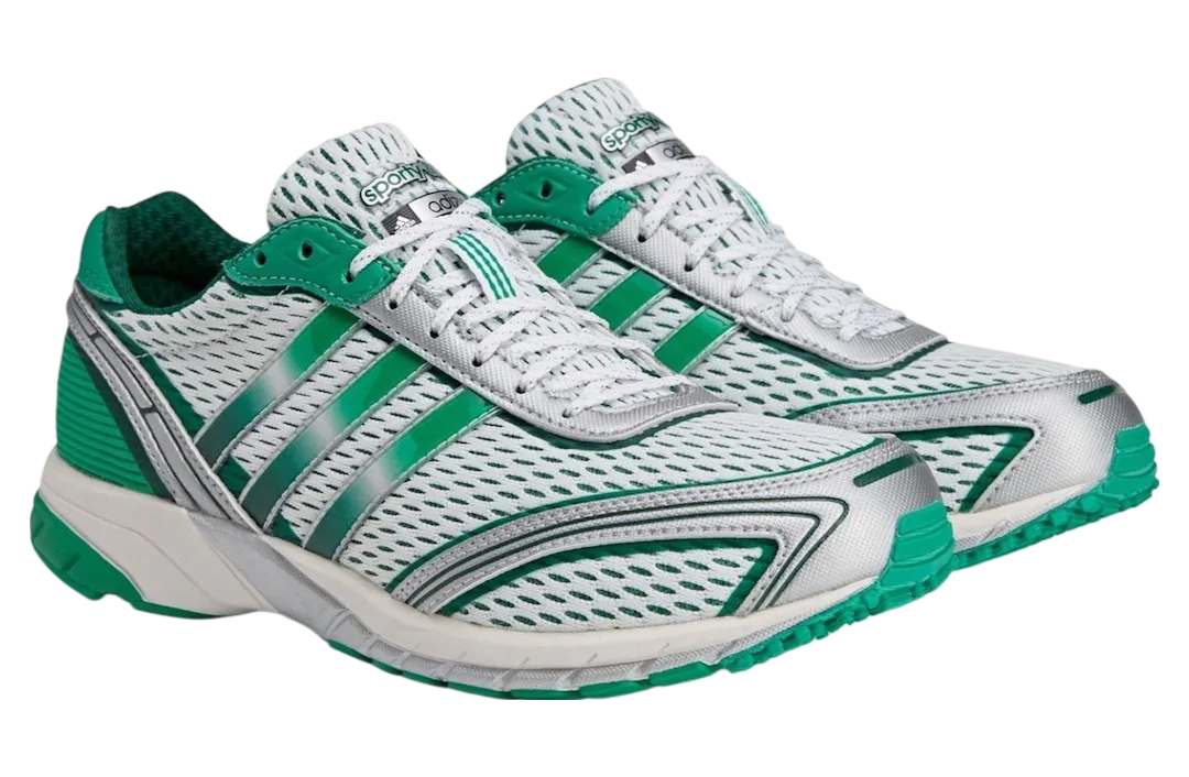 sporty rich x adidas adizero adios 1 footwear white court green 0