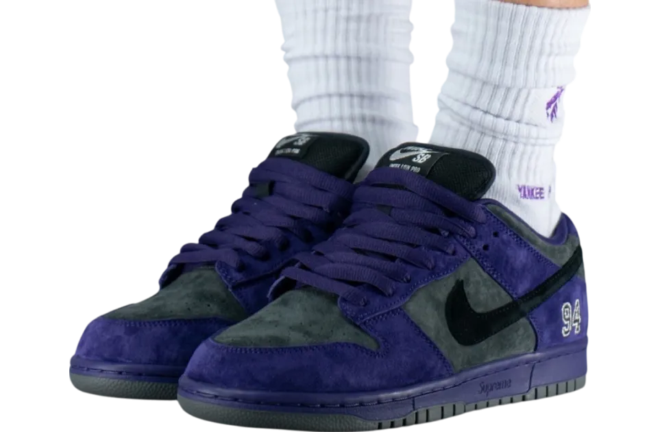 supreme x nike sb dunk low ink ink iron grey 0