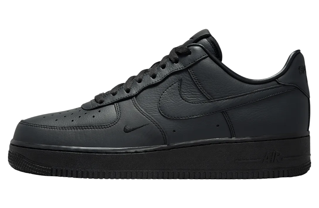 swoosh x nike air force 1 low black
