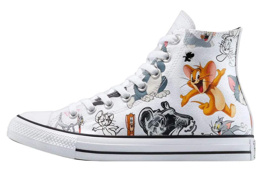 tom jerry x converse chuck taylor all star white