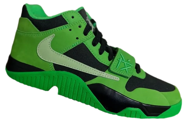 travis scott x jordan jumpman jack green spark 5