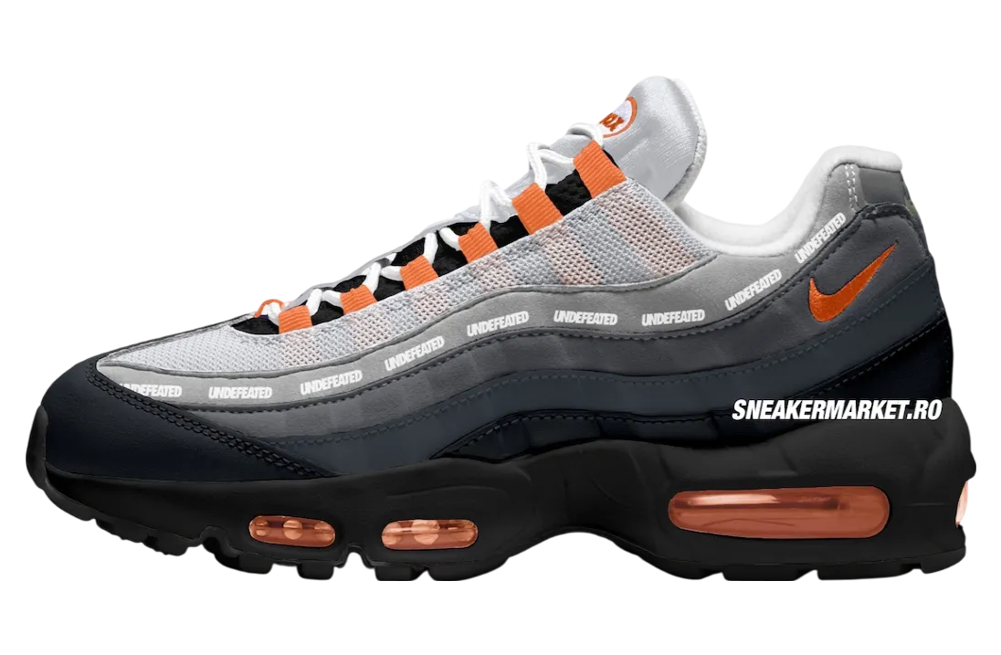 undefeated x nike air max 95 black bright crimson