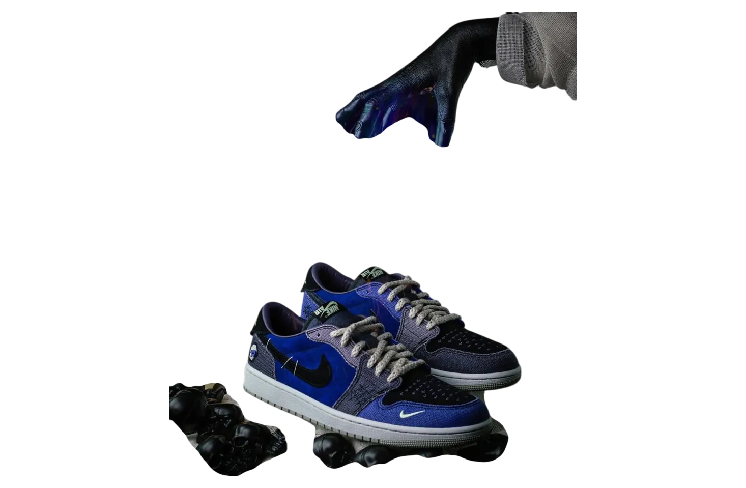 zion williamson x air jordan 1 low og voodoo alternate 3