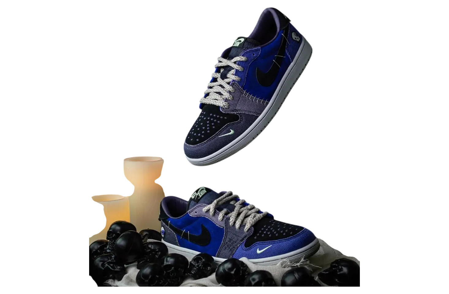 zion williamson x air jordan 1 low og voodoo alternate 4